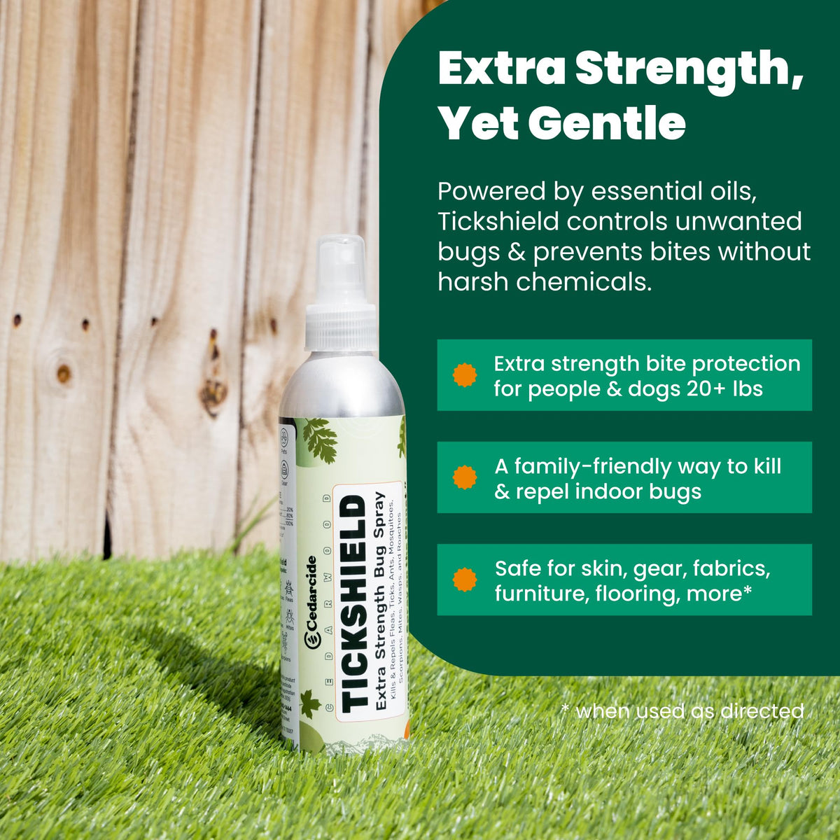Cedar Oil Spray for Ticks, Fleas, Chiggers & Mosquitoes H554