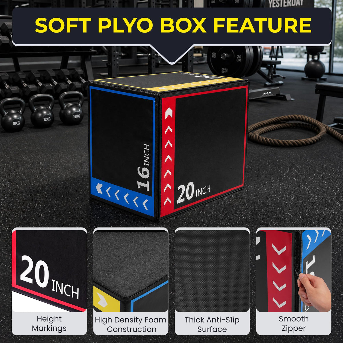 3-in-1 Foam Plyo Box N713858