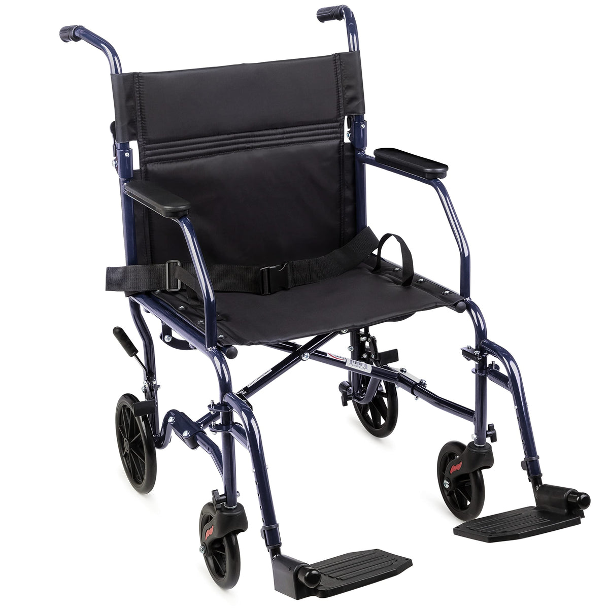 Folding Transport Wheelchair with 19 inch Seat O3567