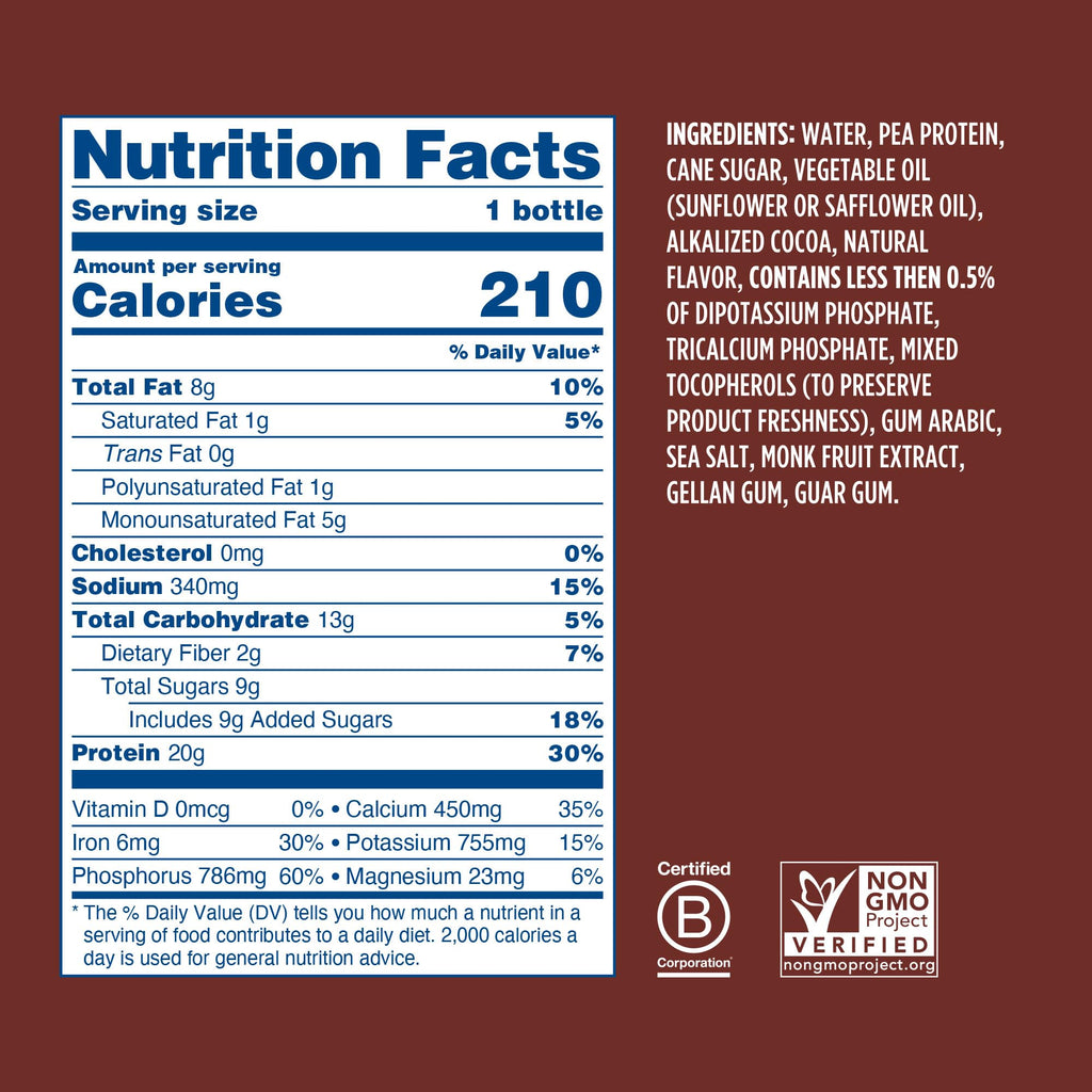 Chocolate Coffee Vegan Protein Shake 24 Pack J971770
