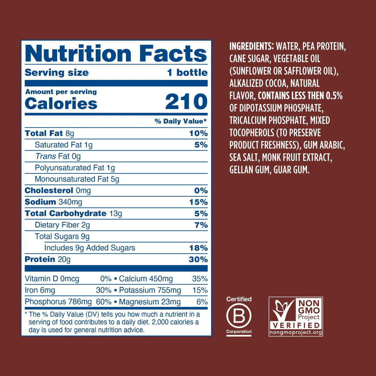 Chocolate Coffee Vegan Protein Shake 24 Pack J971770