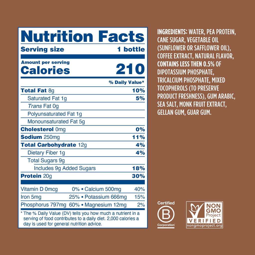 Chocolate Coffee Vegan Protein Shake 24 Pack J971770