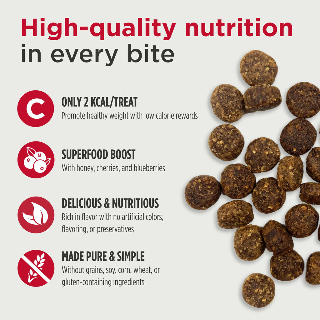 Turkey Recipe Grain-Free Low-Calorie Dog & Puppy Training Treats, 16 Ounce Pouch Q35247