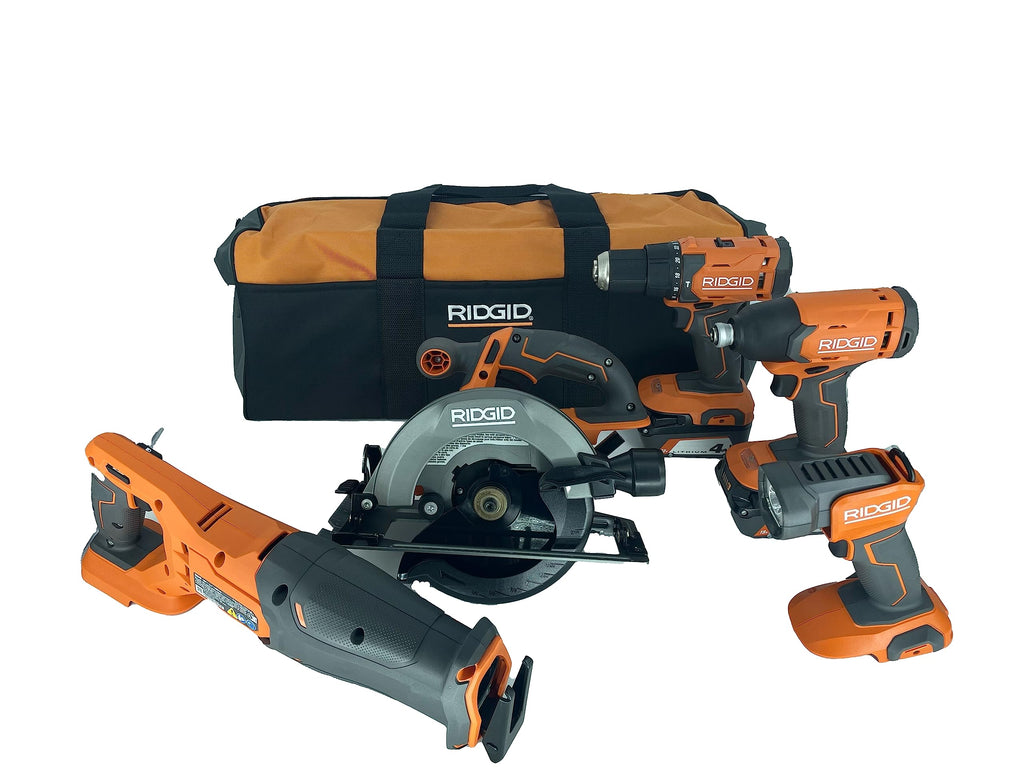 18V Lithium-Ion Cordless 5-Tool Kit with 4.0 Ah Batteries and Charger E86221