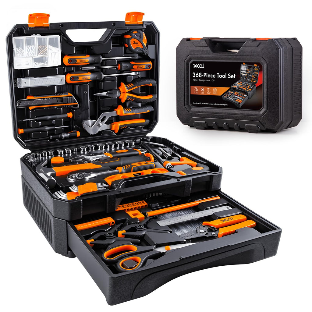 368 Piece Home Repair Tool Kit with Drawer Toolbox A36131