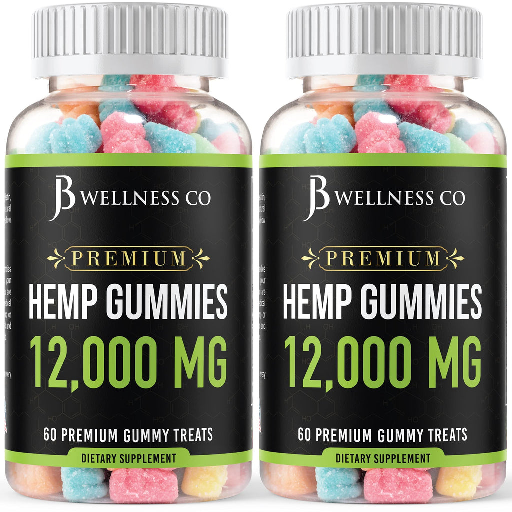 Hemp Gummies 12,000 Vitamins & Omega 3,6,9 120 Count E27946
