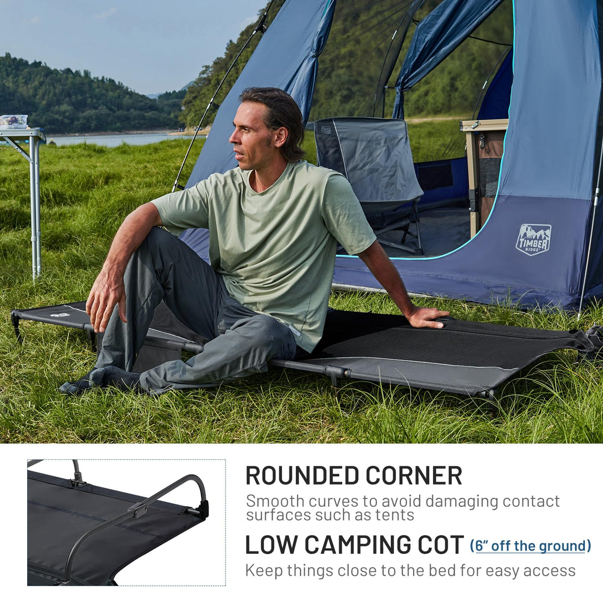 Aluminum Camping Cot E1733