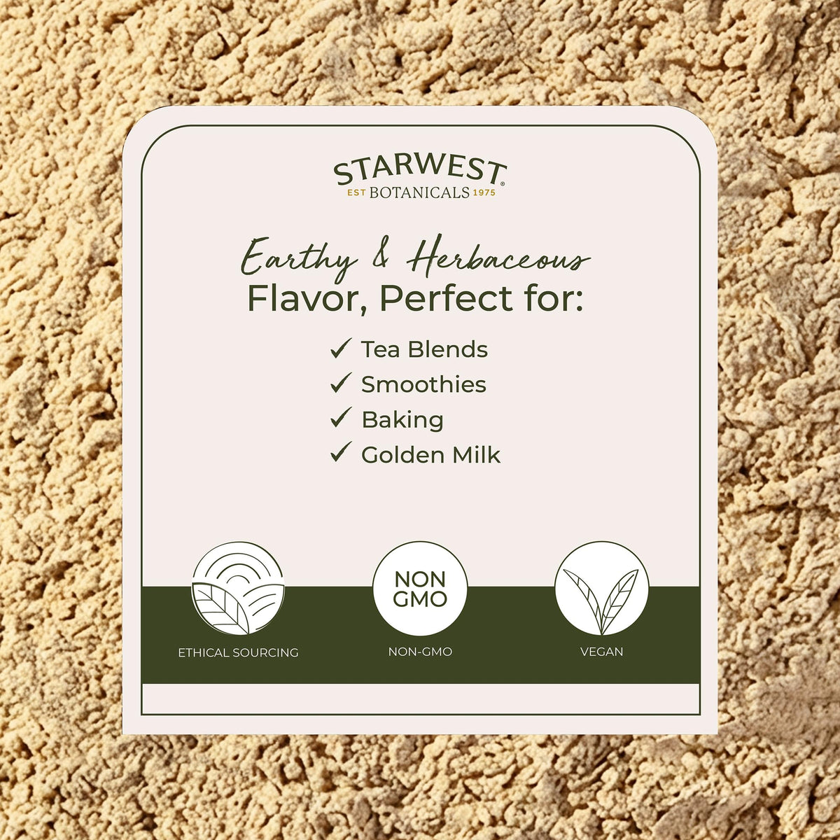 Organic Ashwagandha Root Powder 1 lb Bag W3408