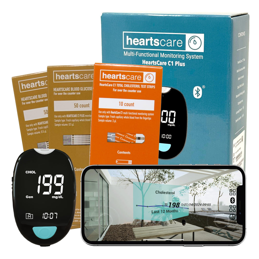 Total Cholesterol Meter Test Kit with TC 10 Count and BG 100 Count N21638