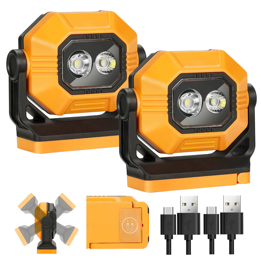 Rechargeable Magnetic Work Light 2 Pack N7760