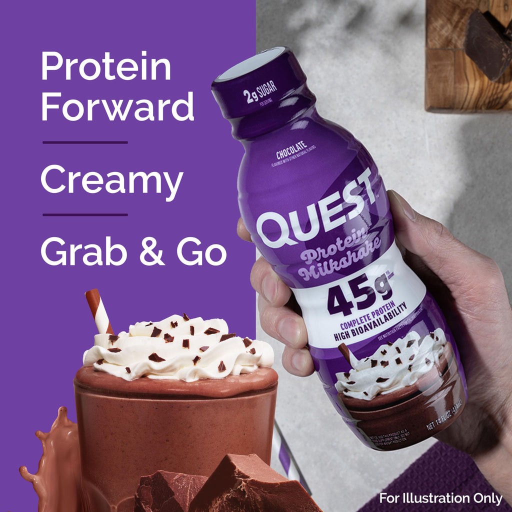 Chocolate Protein Shake, 45g Protein, 12 Count Y241751