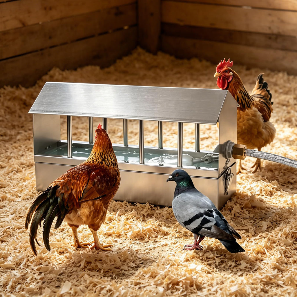 Stainless Steel Automatic Chicken Waterer with Float Valve I309