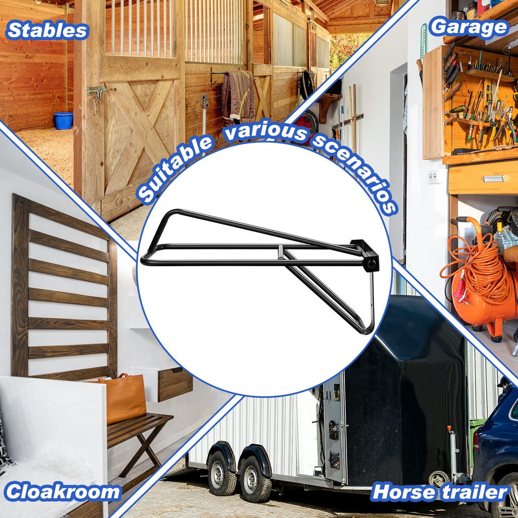 2 Pieces Portable Folding Saddle Rack J293