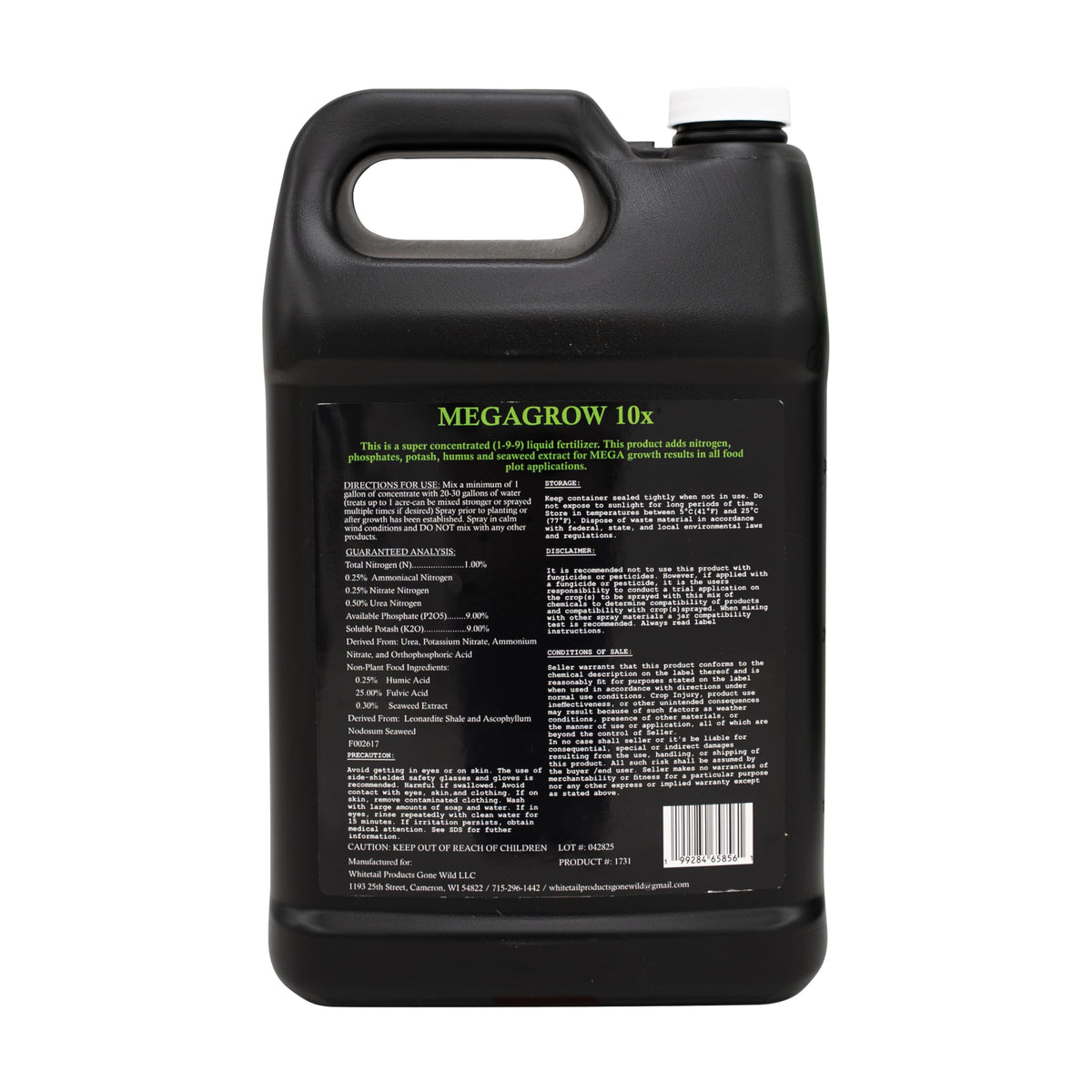 Liquid Soil Conditioner Fertilizer 1 Gallon Jug F6106