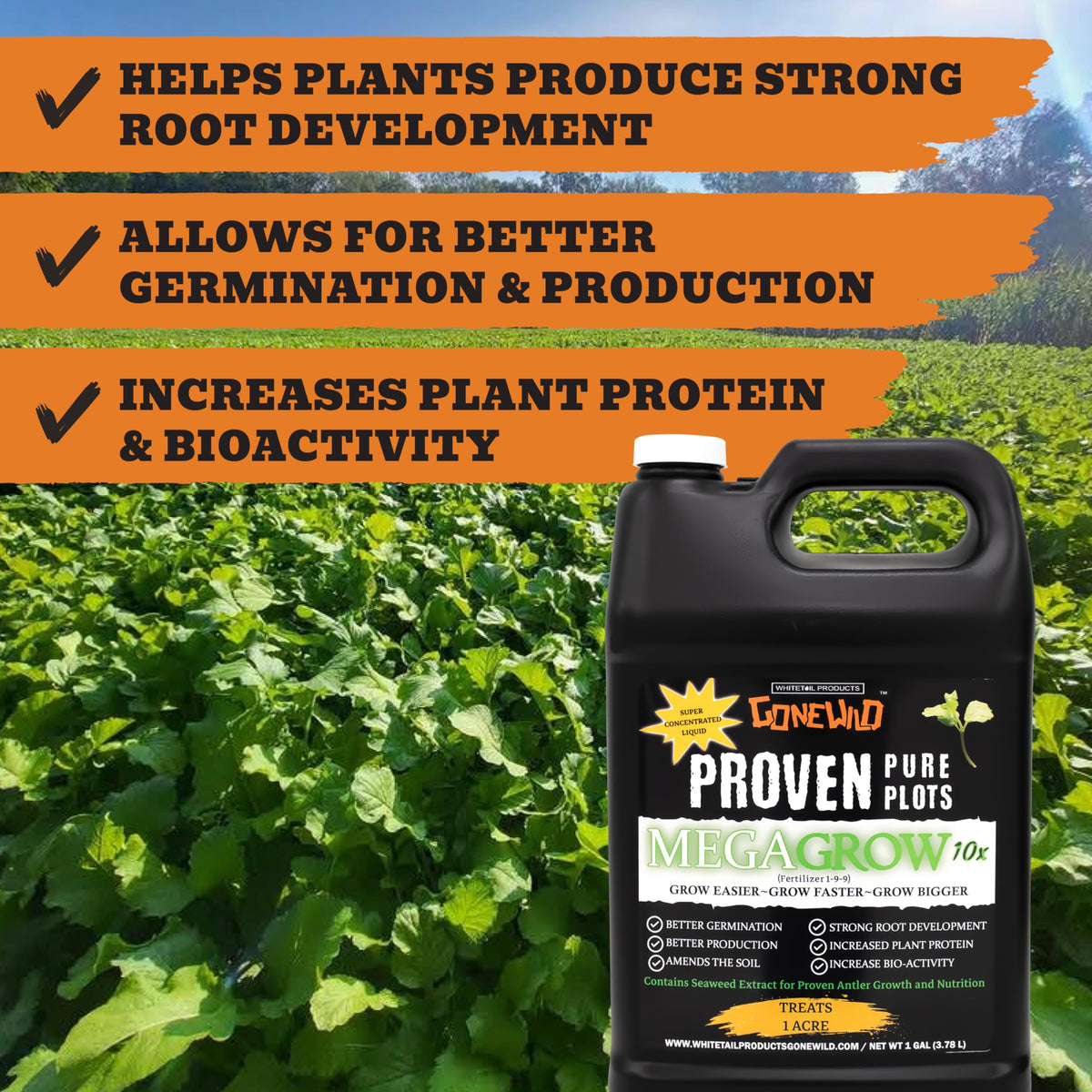 Liquid Soil Conditioner Fertilizer 1 Gallon Jug F6106
